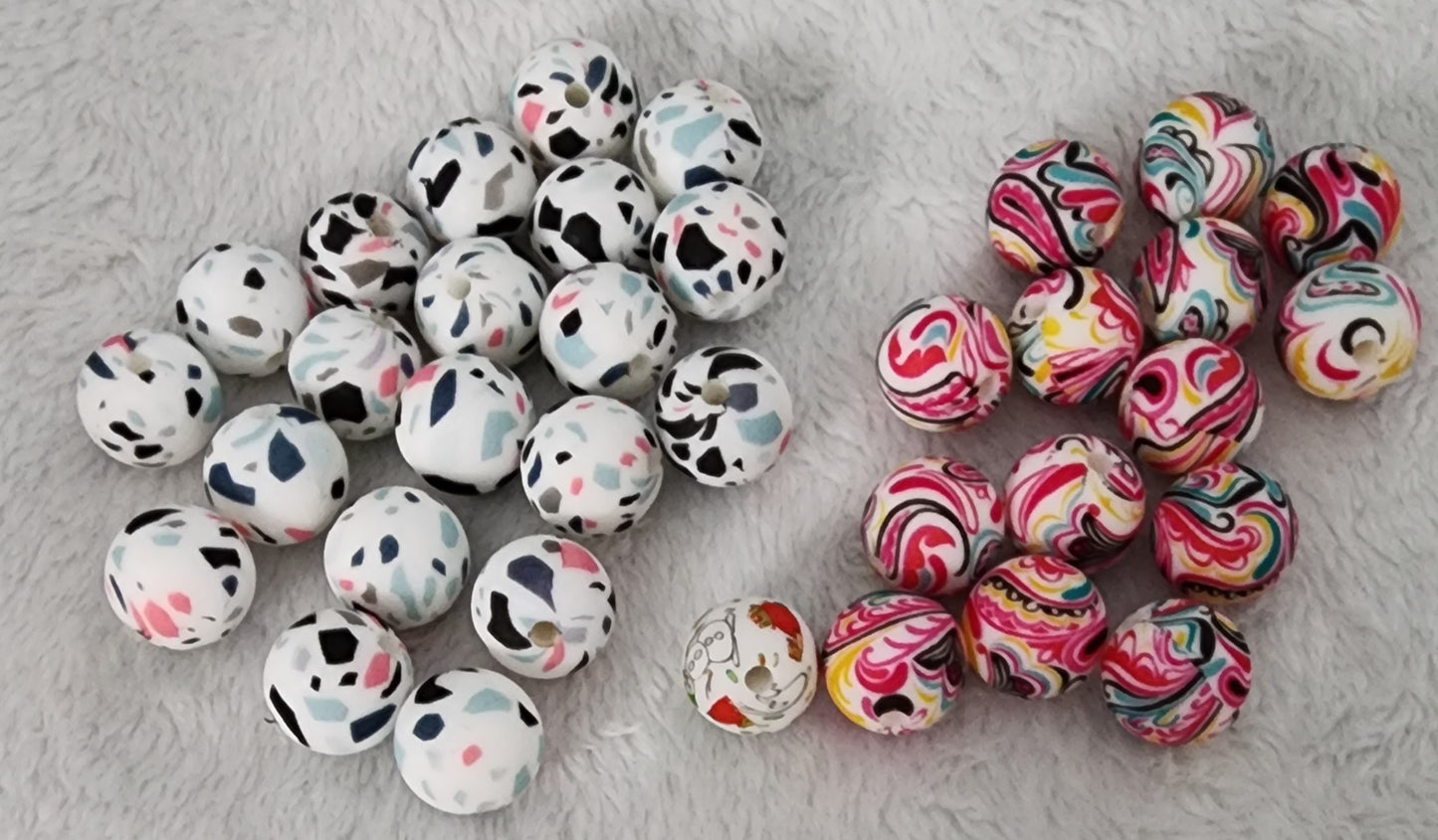 10mm Variety Silicone Beads
