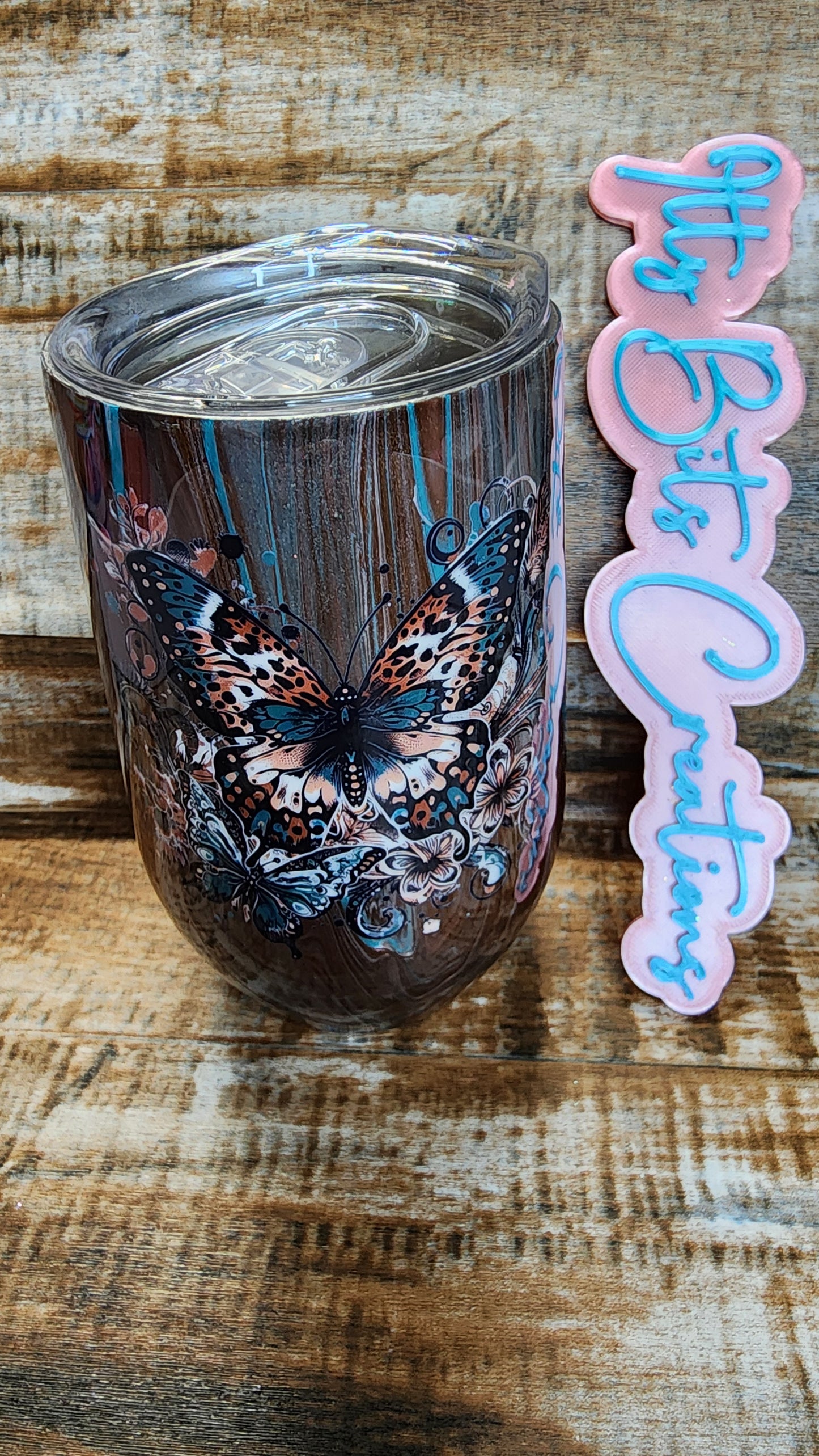 16 oz Butterfly Wine Cup