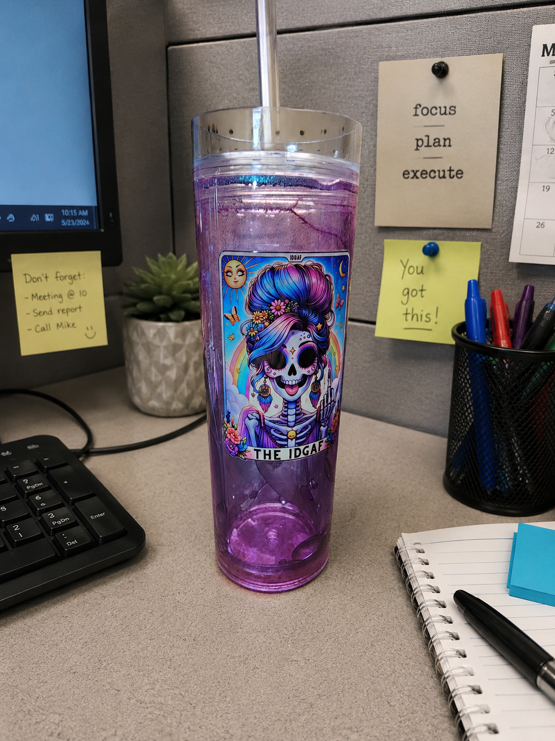 16 oz IDGAF snowglobe