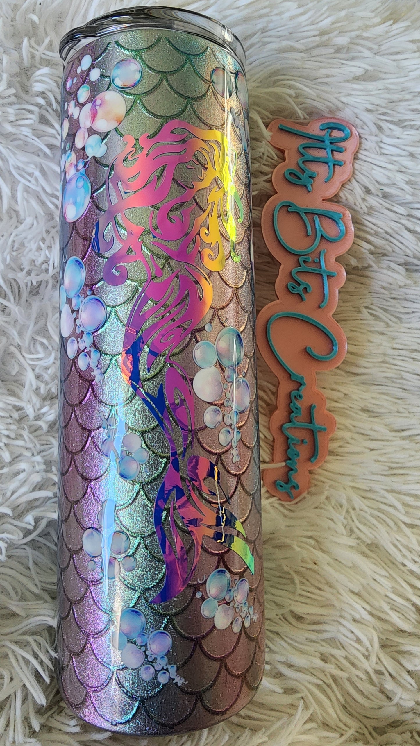 30 oz Holographic Mermaid