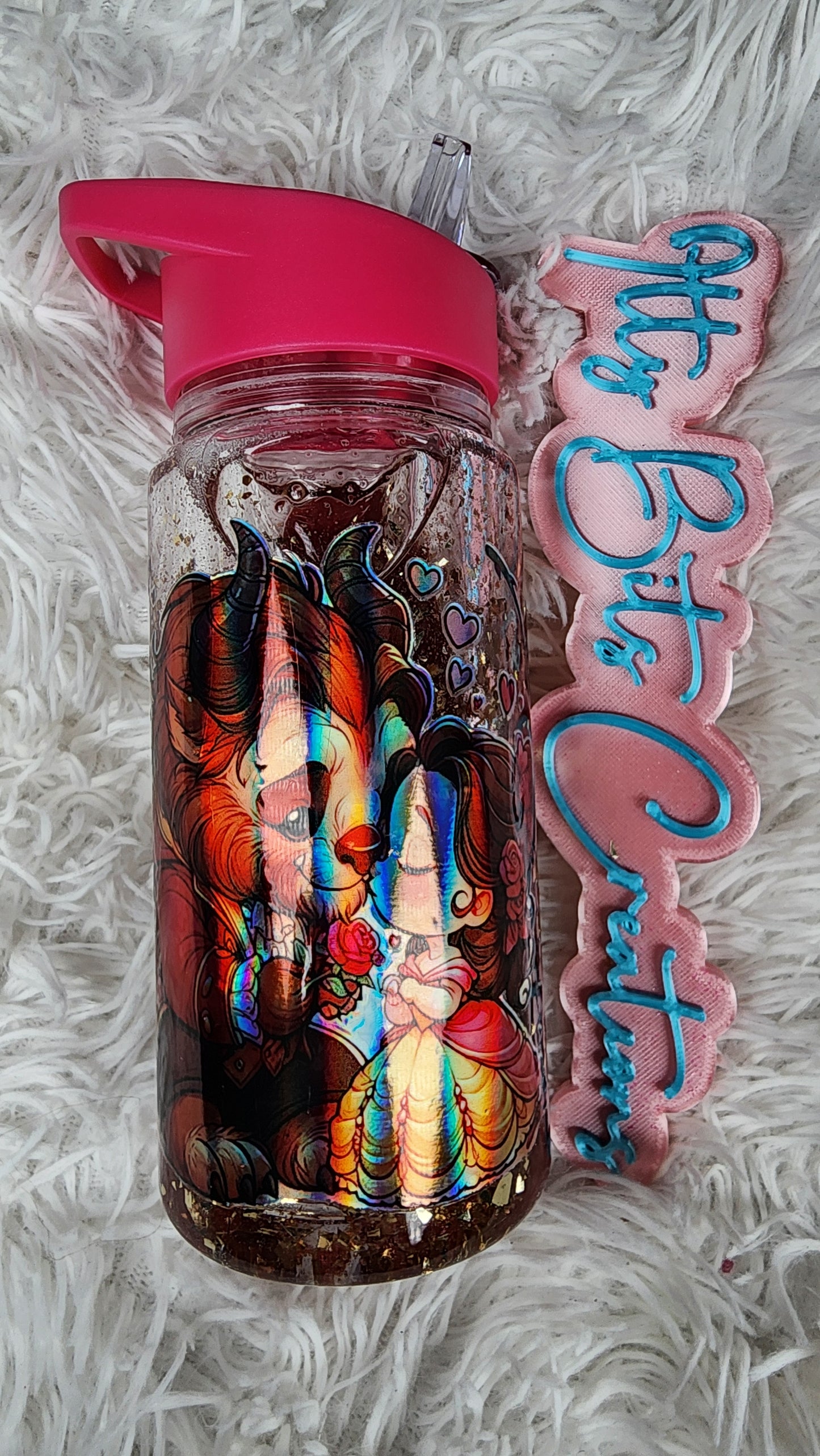 16 oz Beast Kids flip lid snowglobe