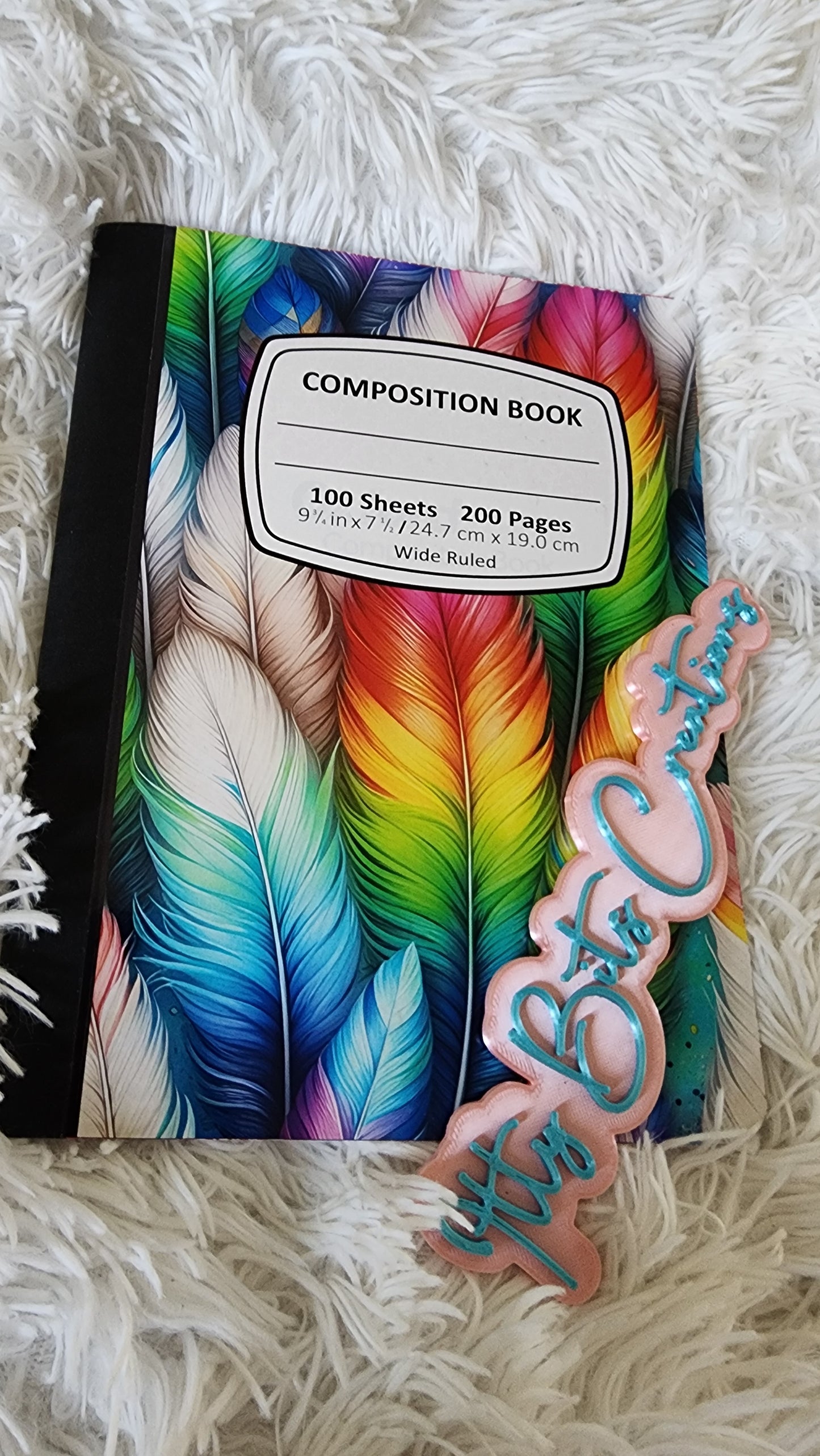 Feathers. Compostition Notebook