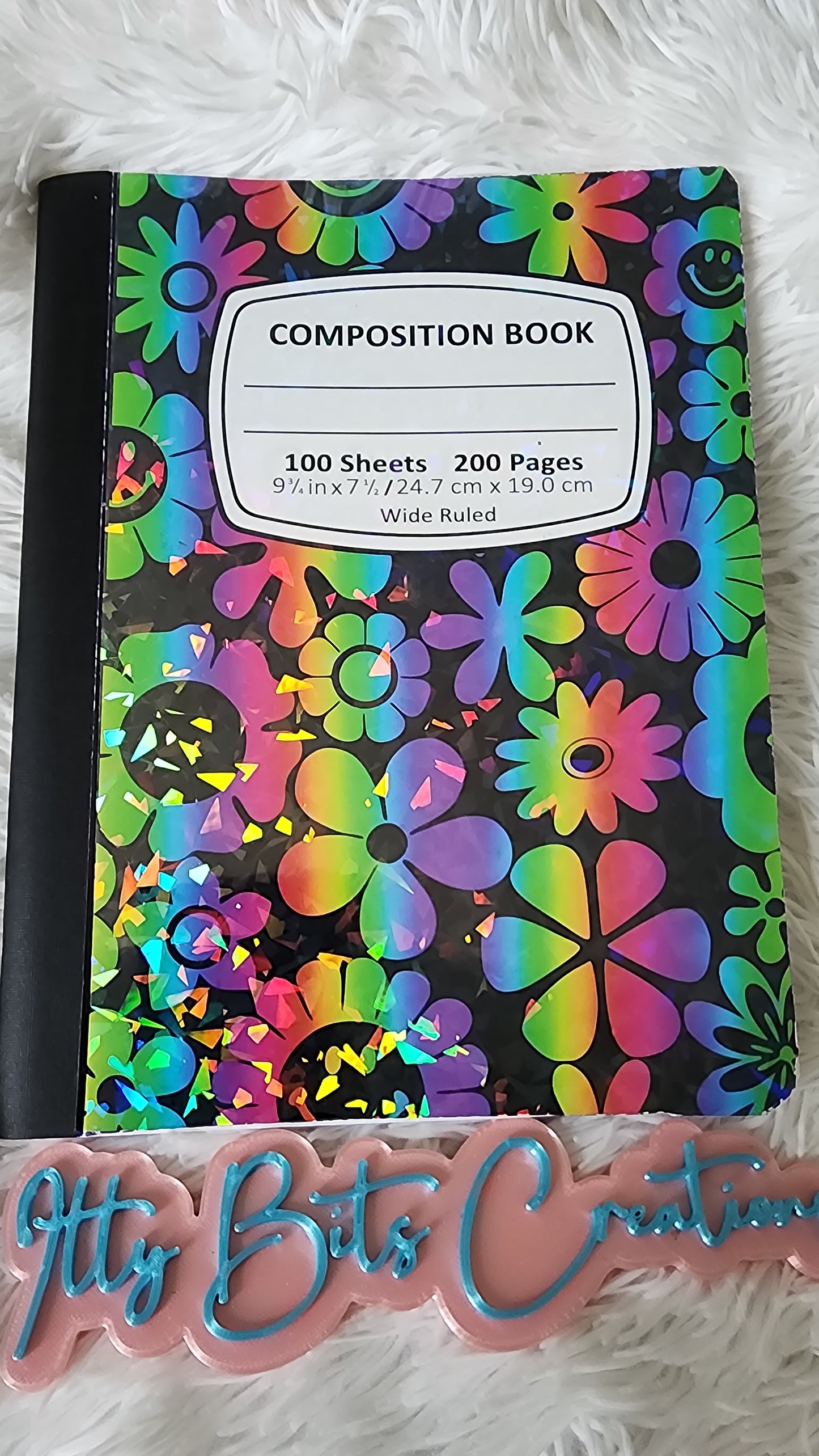 Groovy Flowers Composition Notebook
