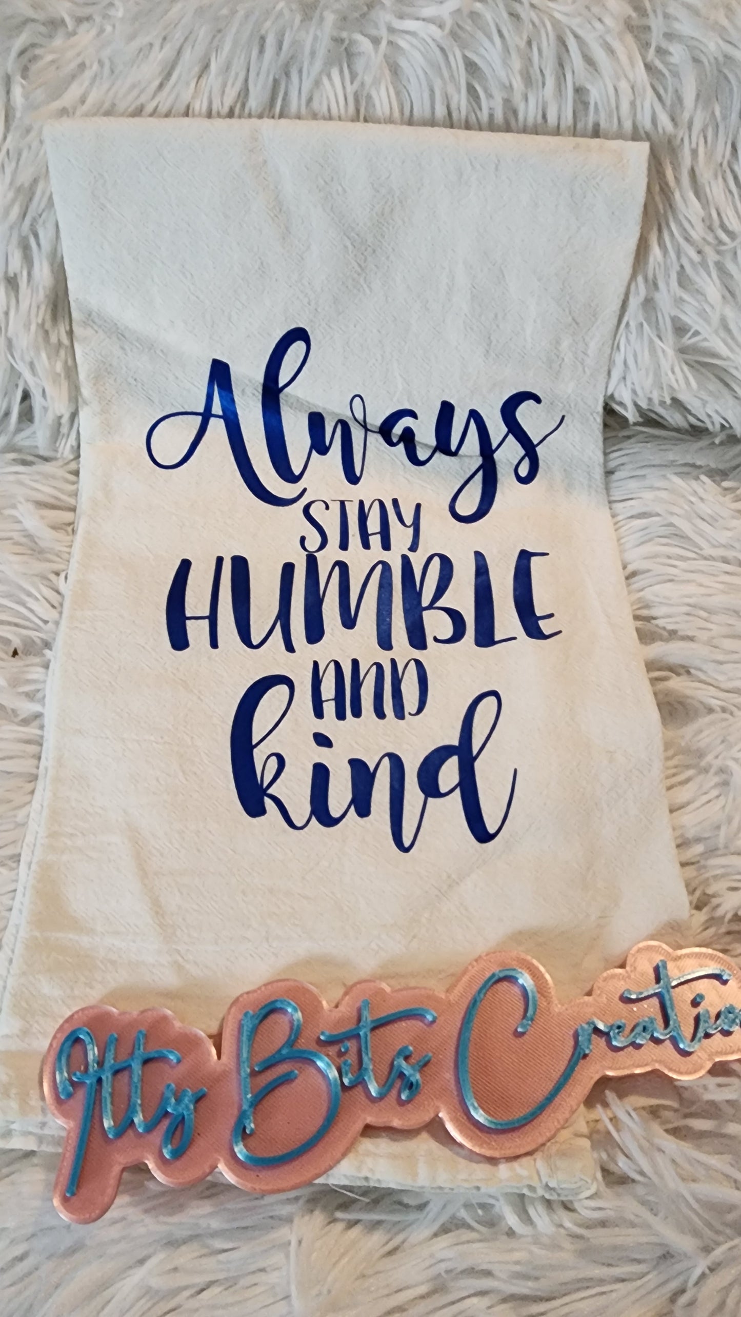 Humble and Kind flour sack towel