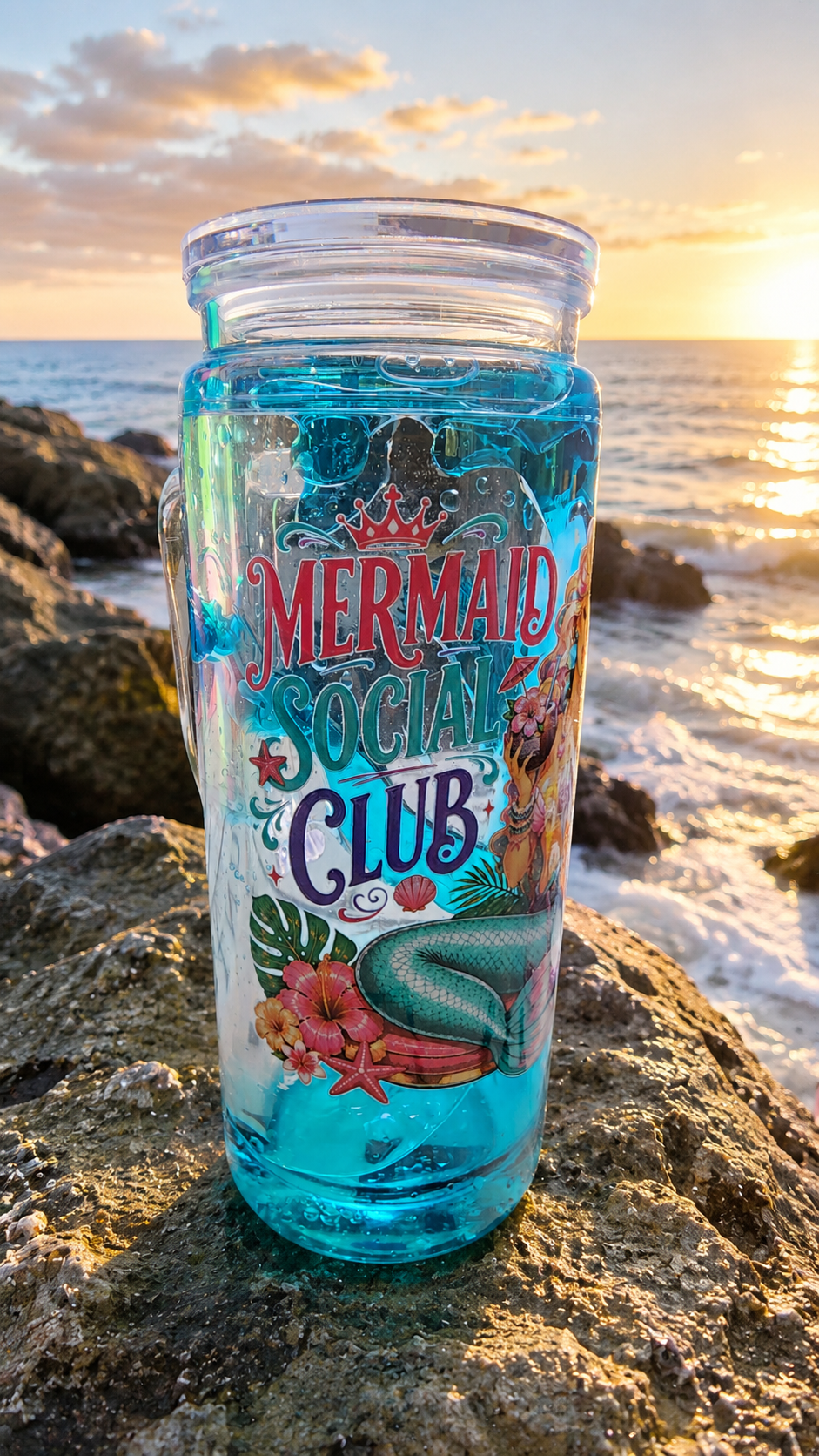 20 oz Mermaid Club Handle
