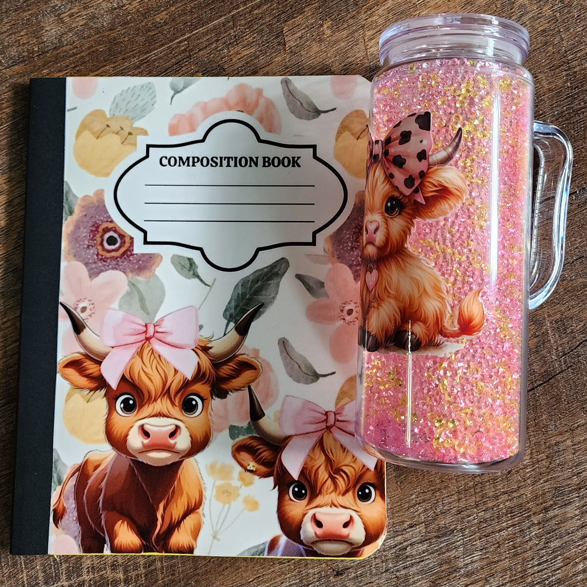 BTS Cow Notebook Set