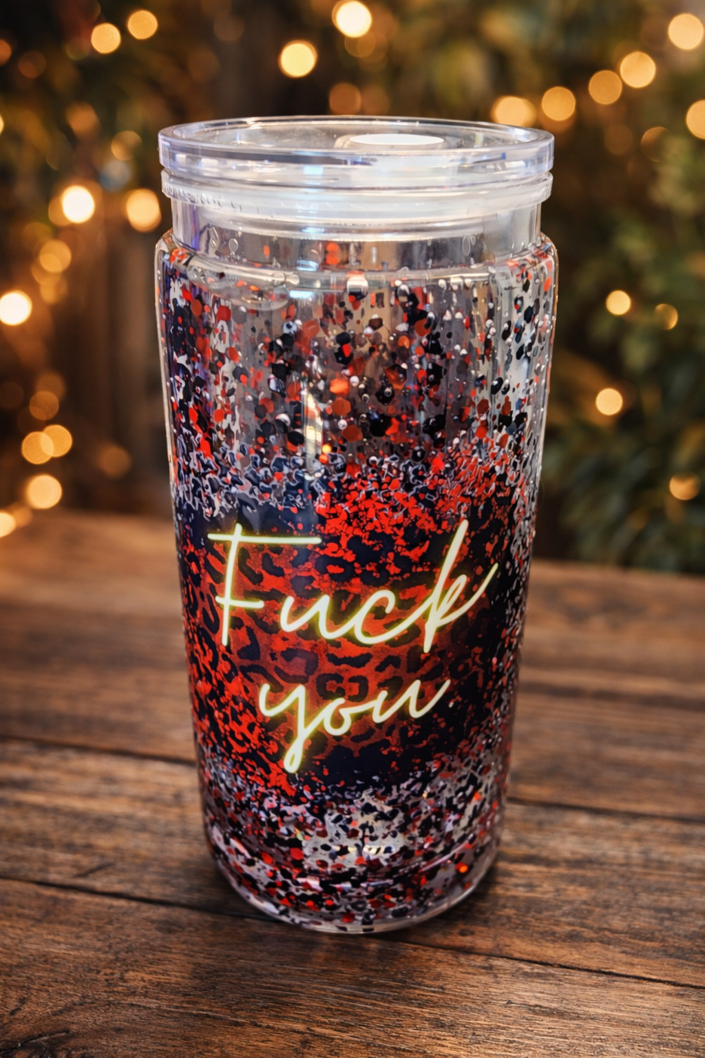 20 oz FU snowglobe