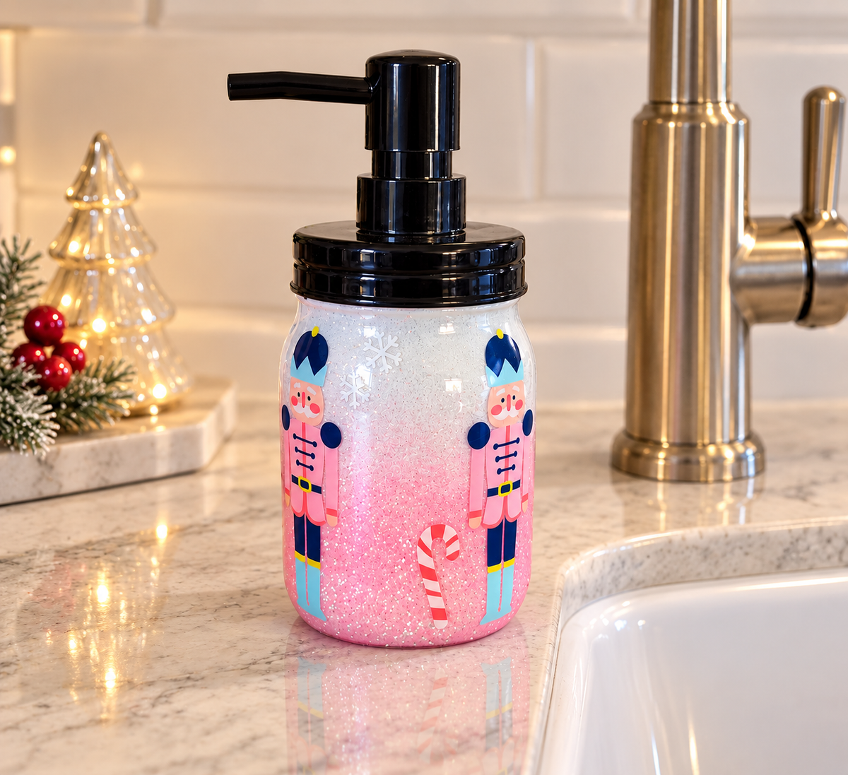 Nutcracker Soap Dispenser