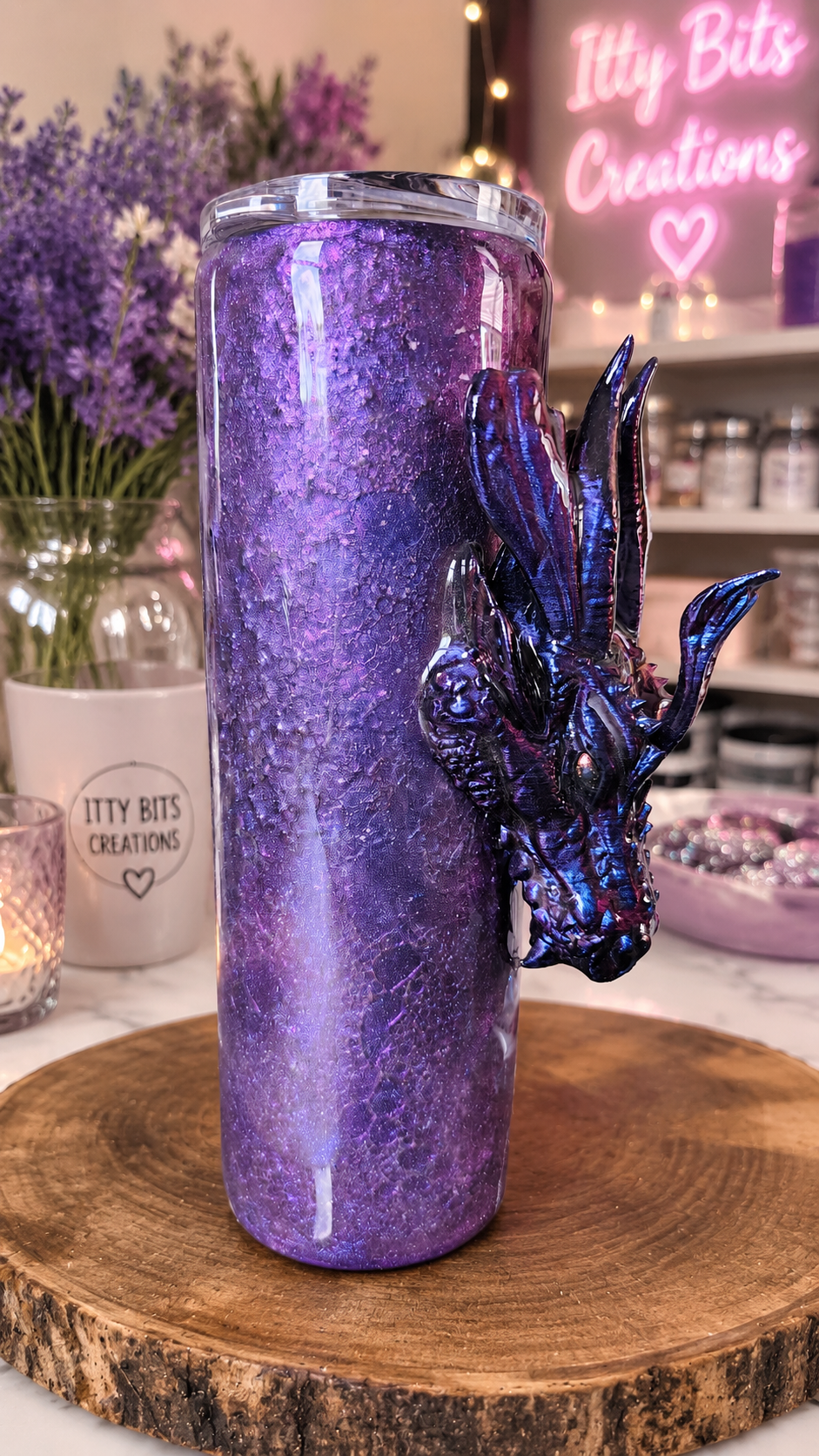 3D Purple Dragon 30 oz