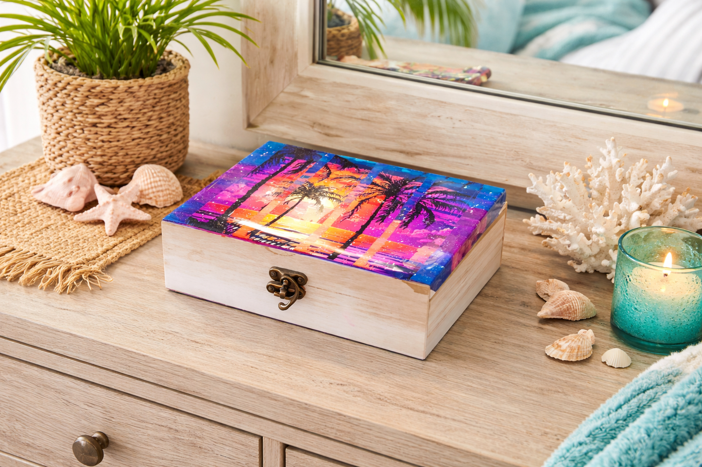 Sunset Palms Box