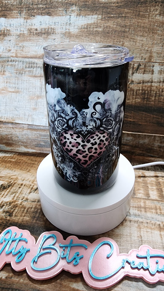 14 oz Leopard Heart