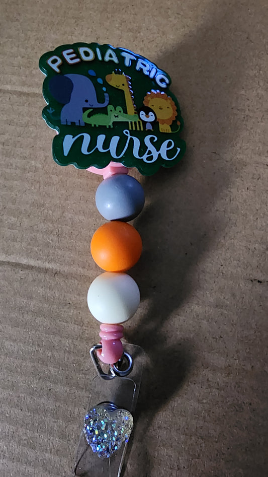 Pediatric Nurse Badge Reel