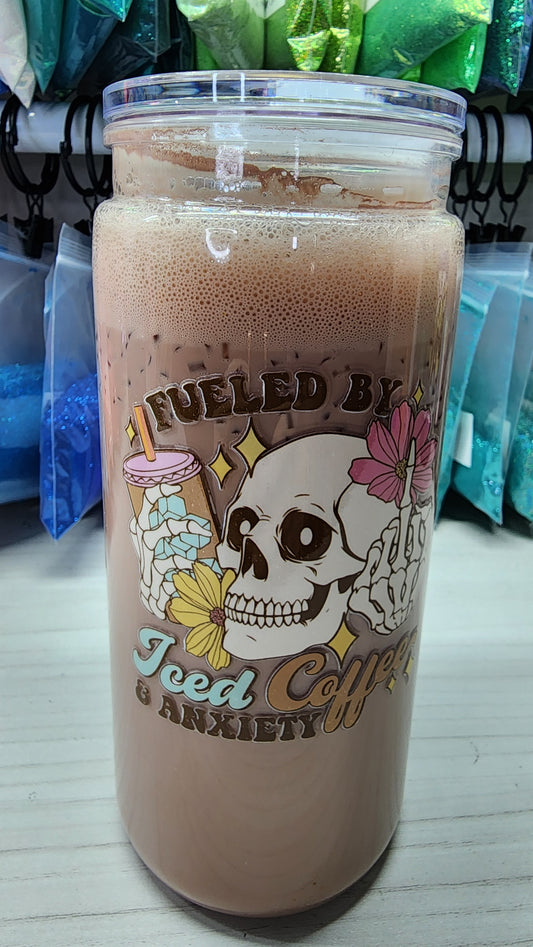 20 oz snowglobe Coffee and Anxiety