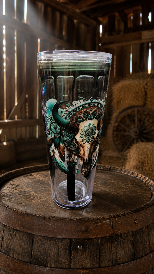 24 oz Barrel Racer snowglobe