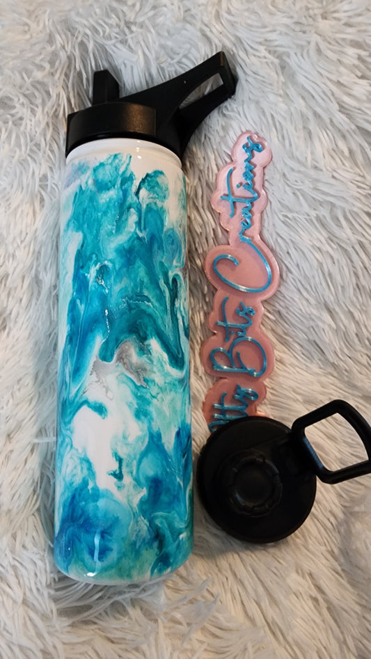 24 oz Hydro Blue Swirl