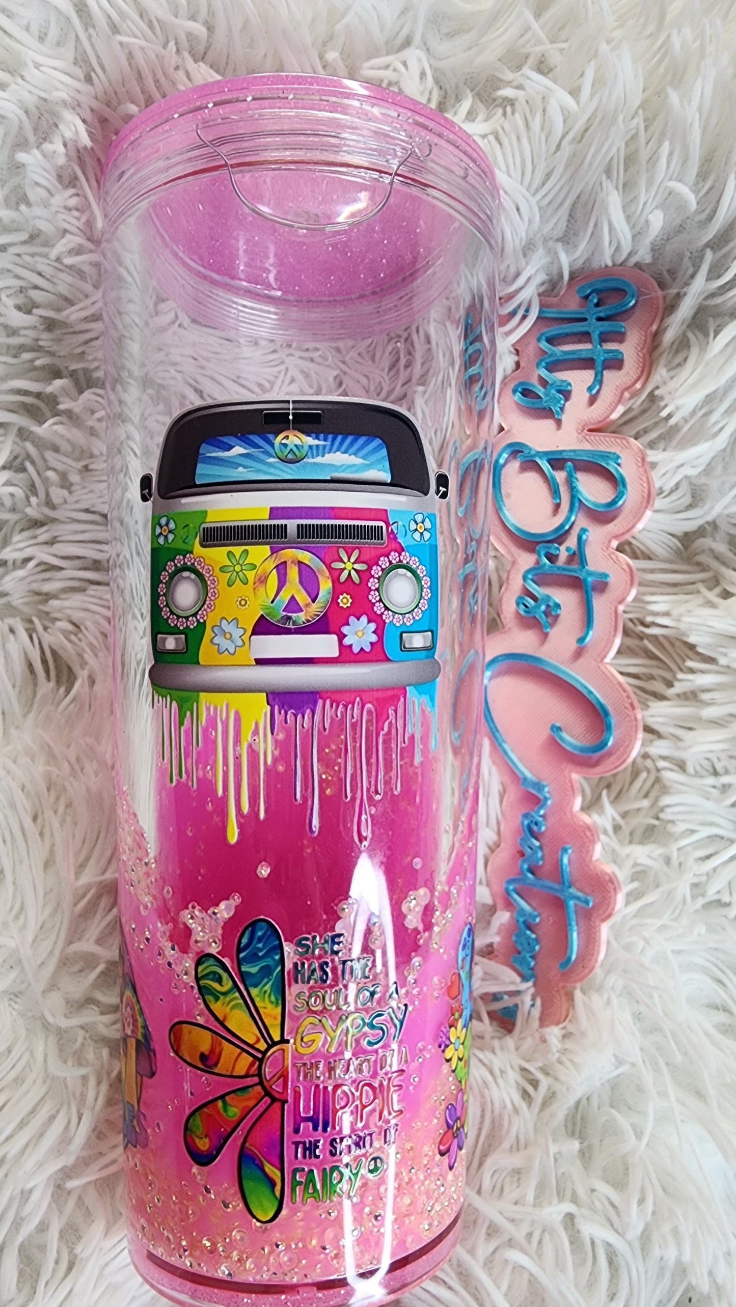 24 oz Trippie Hippie Snowglobe