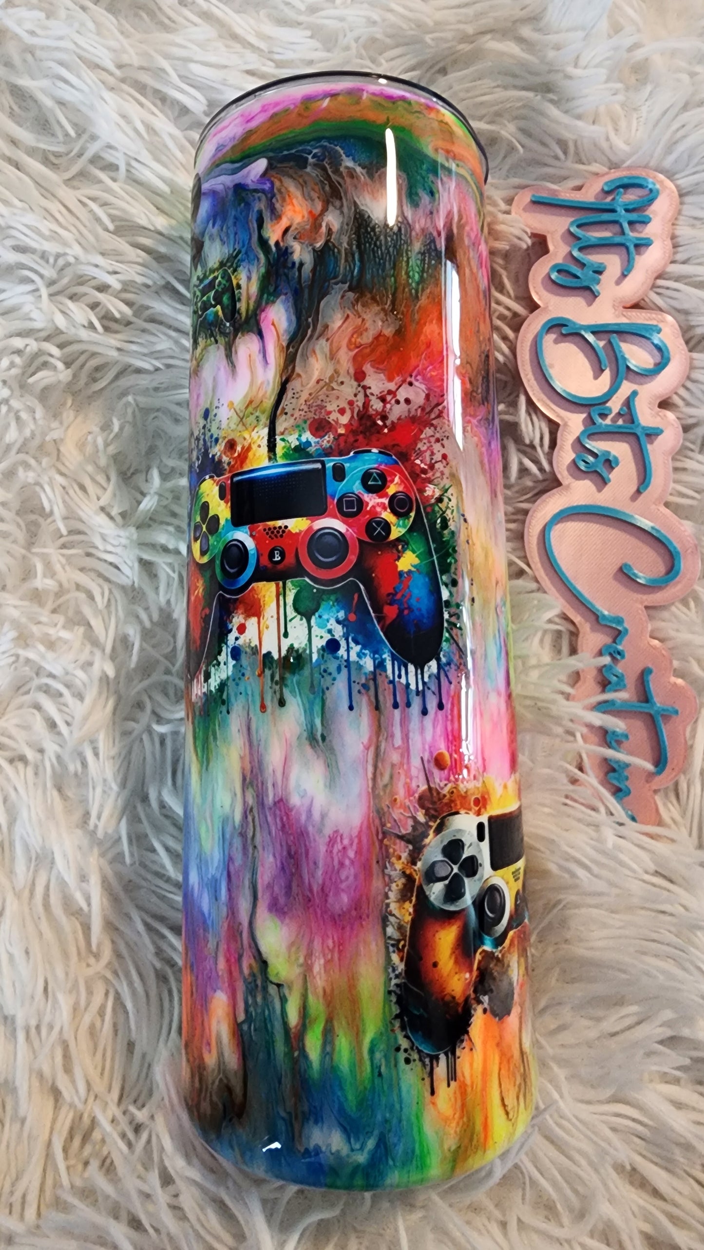 30 oz Tie Dye Gamer Dude