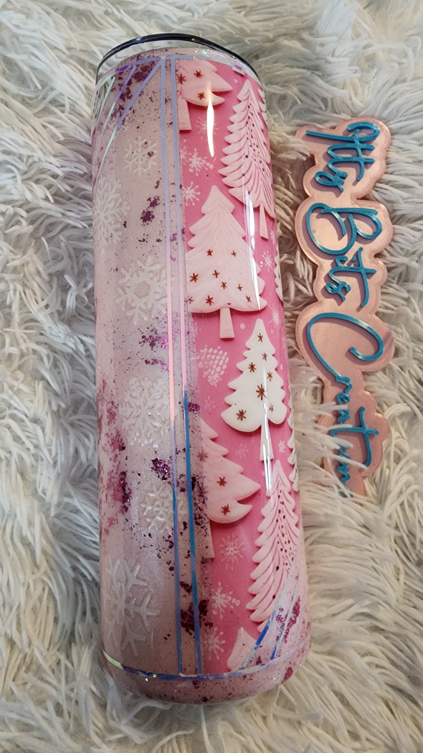 30 oz Pink Christmas