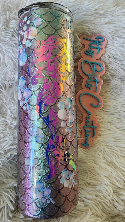 30 oz Holographic Mermaid