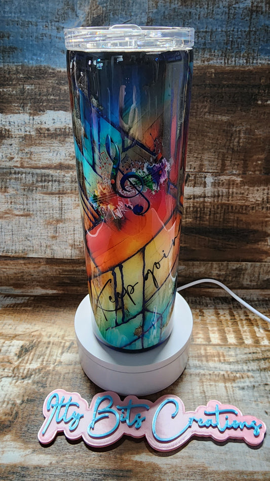 30 oz Music Keep Going Multi Color