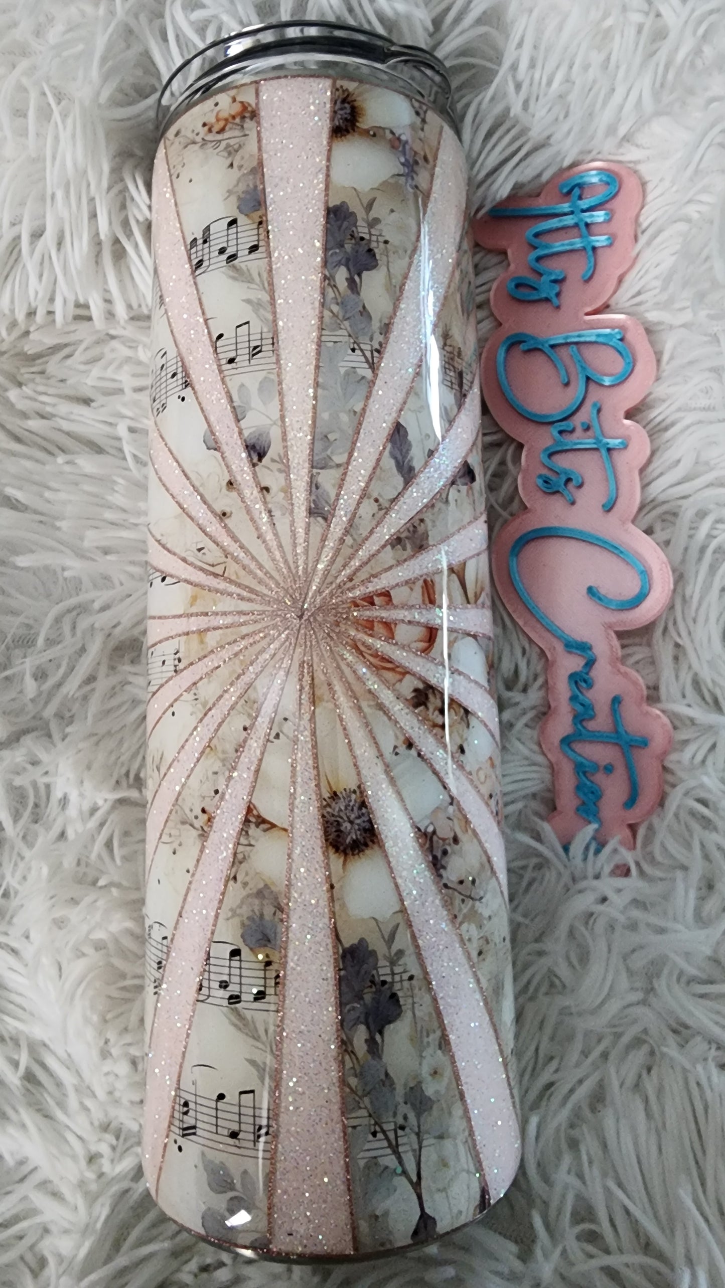 30 oz Music Notes Burst