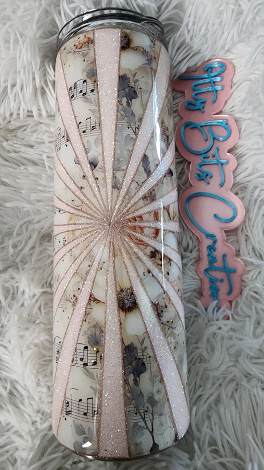 30 oz Music Notes Burst