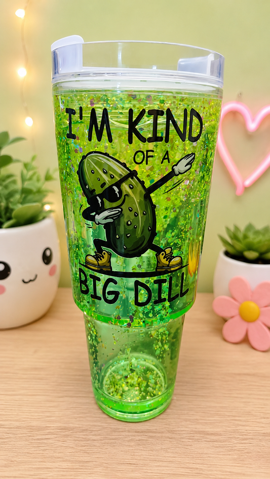 30 oz Pickle Pete snowglobe