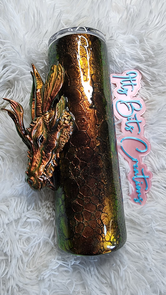 30 oz Cosmic Ray 3D Dragon