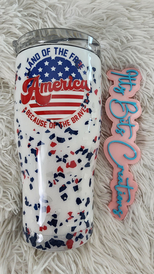 30 oz curve Land Of The Free