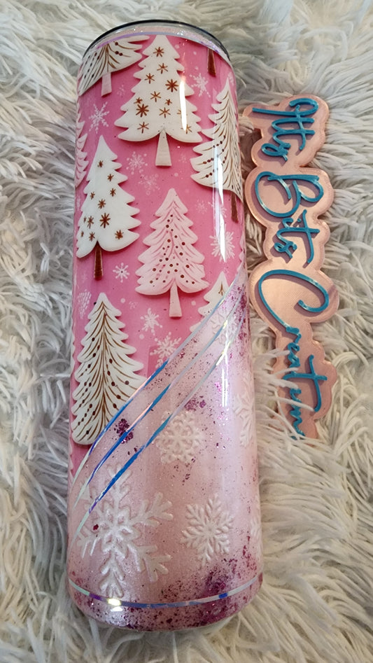 30 oz Pink Christmas
