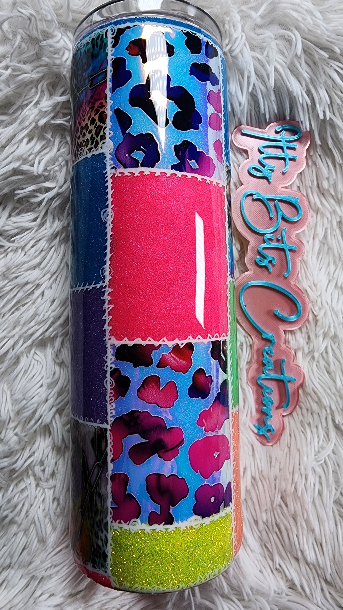 30 oz Rainbow Patchwork