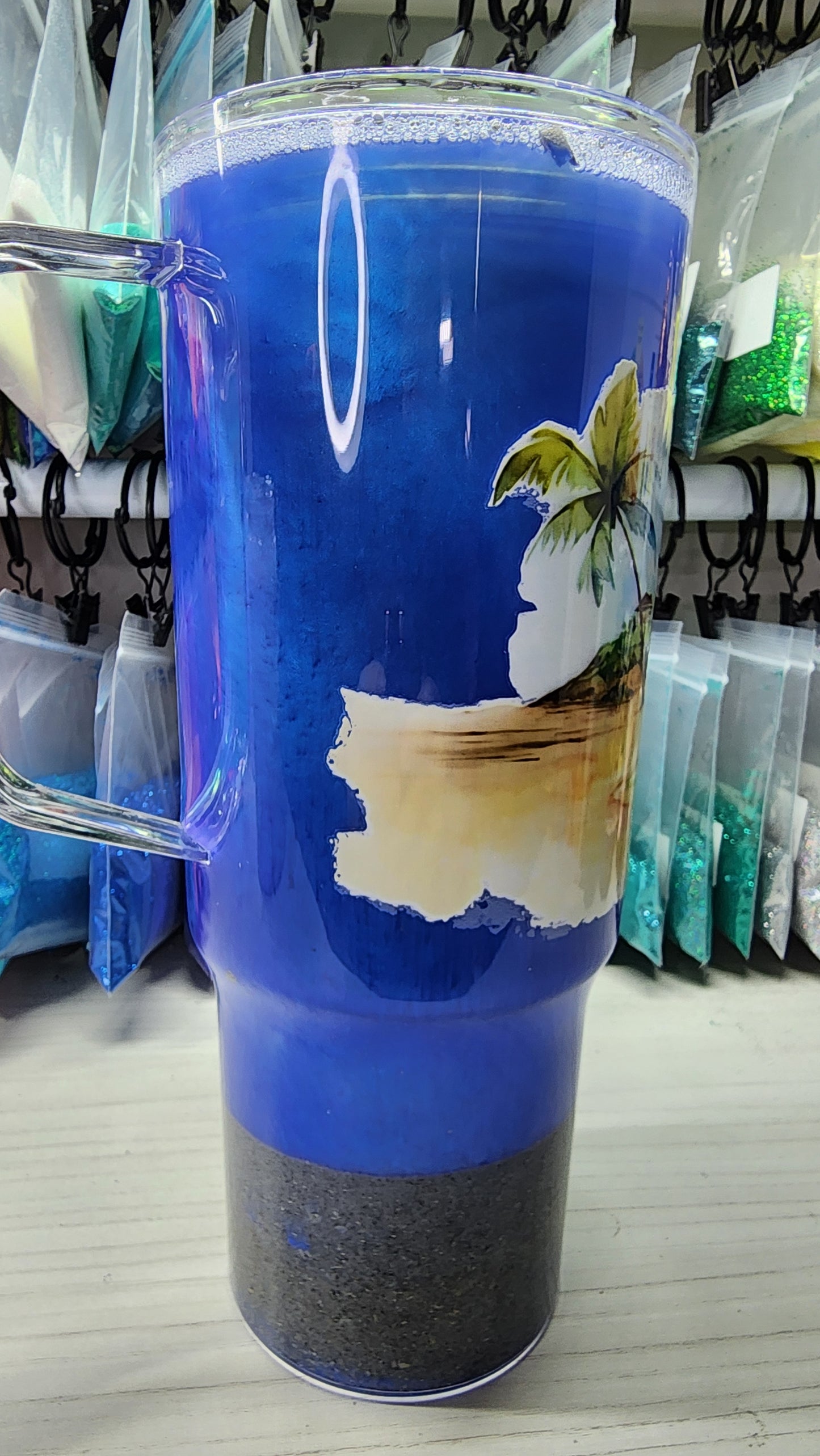 40 oz snowglobe Flagler Beach Sand