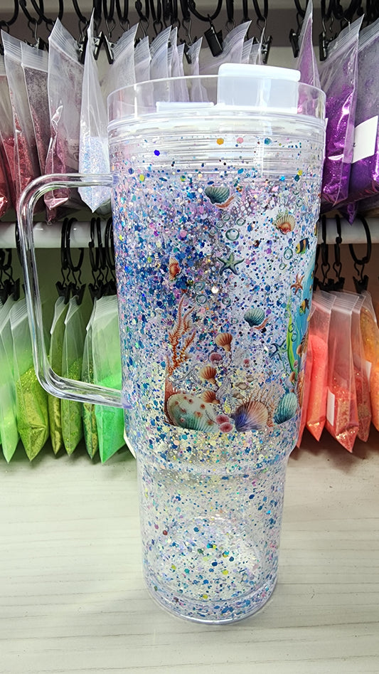 40 oz Turtle Still Snowglobe