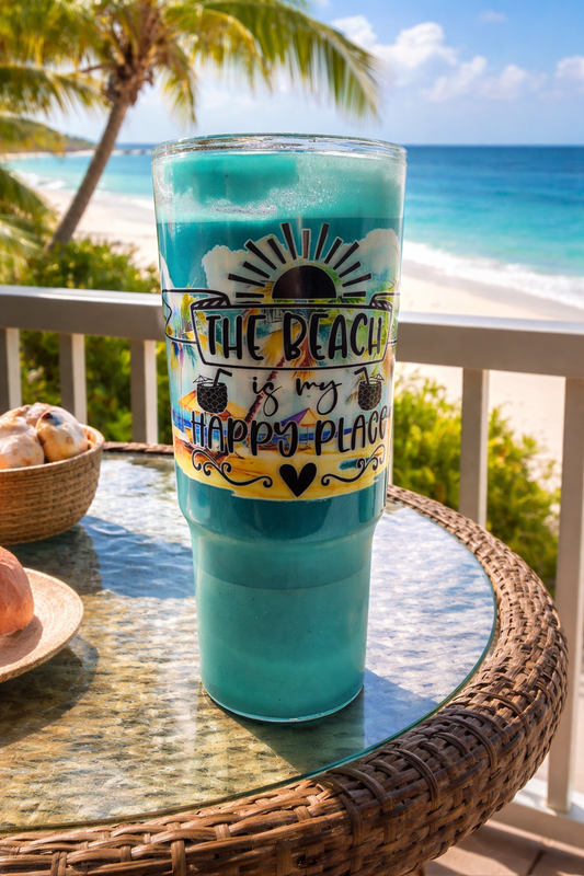 40 oz Real Clearwater Beach Sand snowglobe