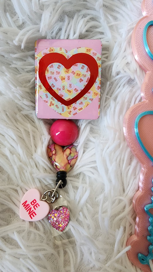 Badge Reel Heart Be Mine