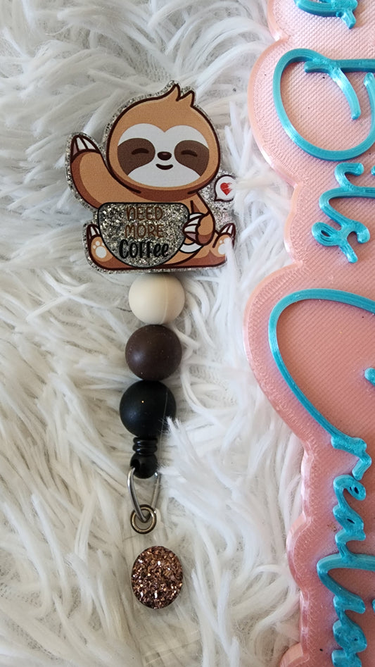 Badge Reel Sloth