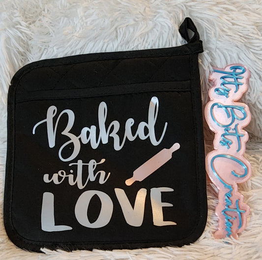 Baked With Love potholder