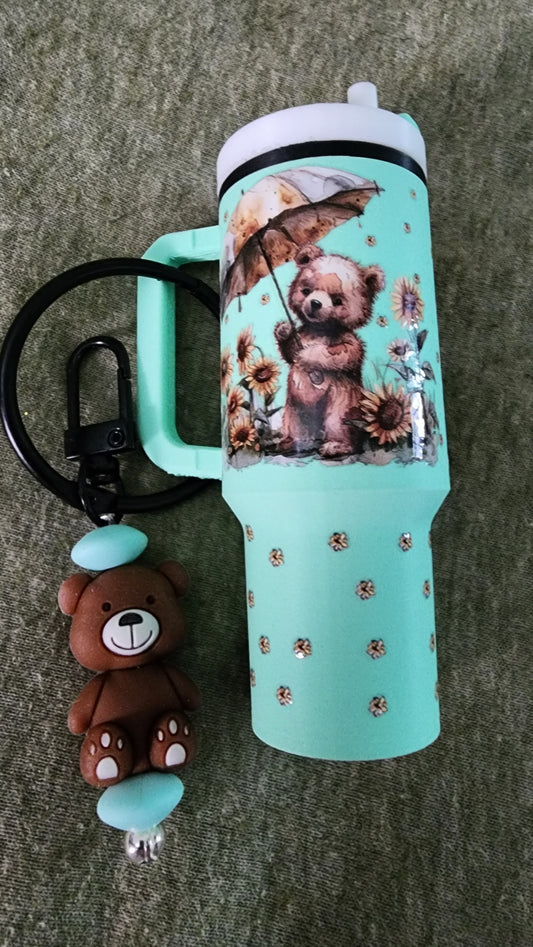Bear Tumbler Keychain