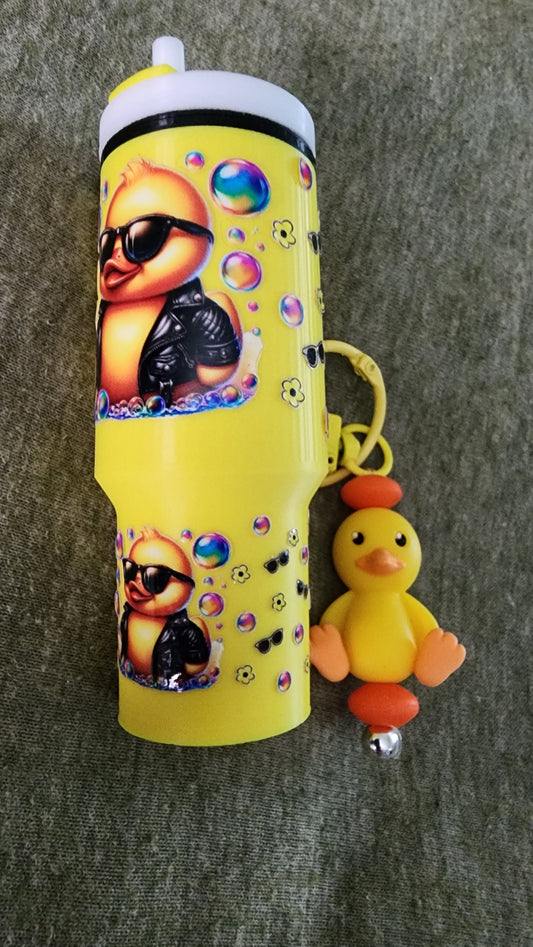 Cool Duck Tumbler Keychain