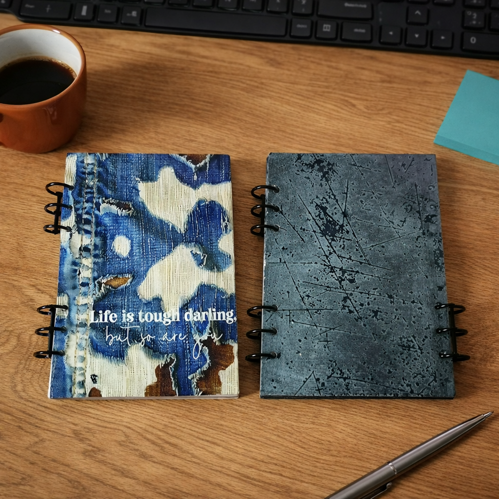 Distressed Jeans A5 Notebook
