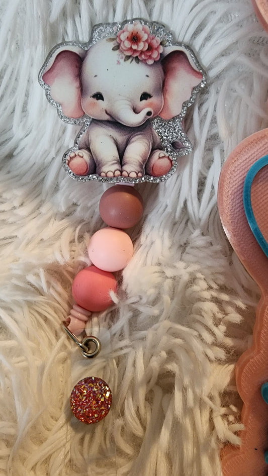 Elephant badge reel