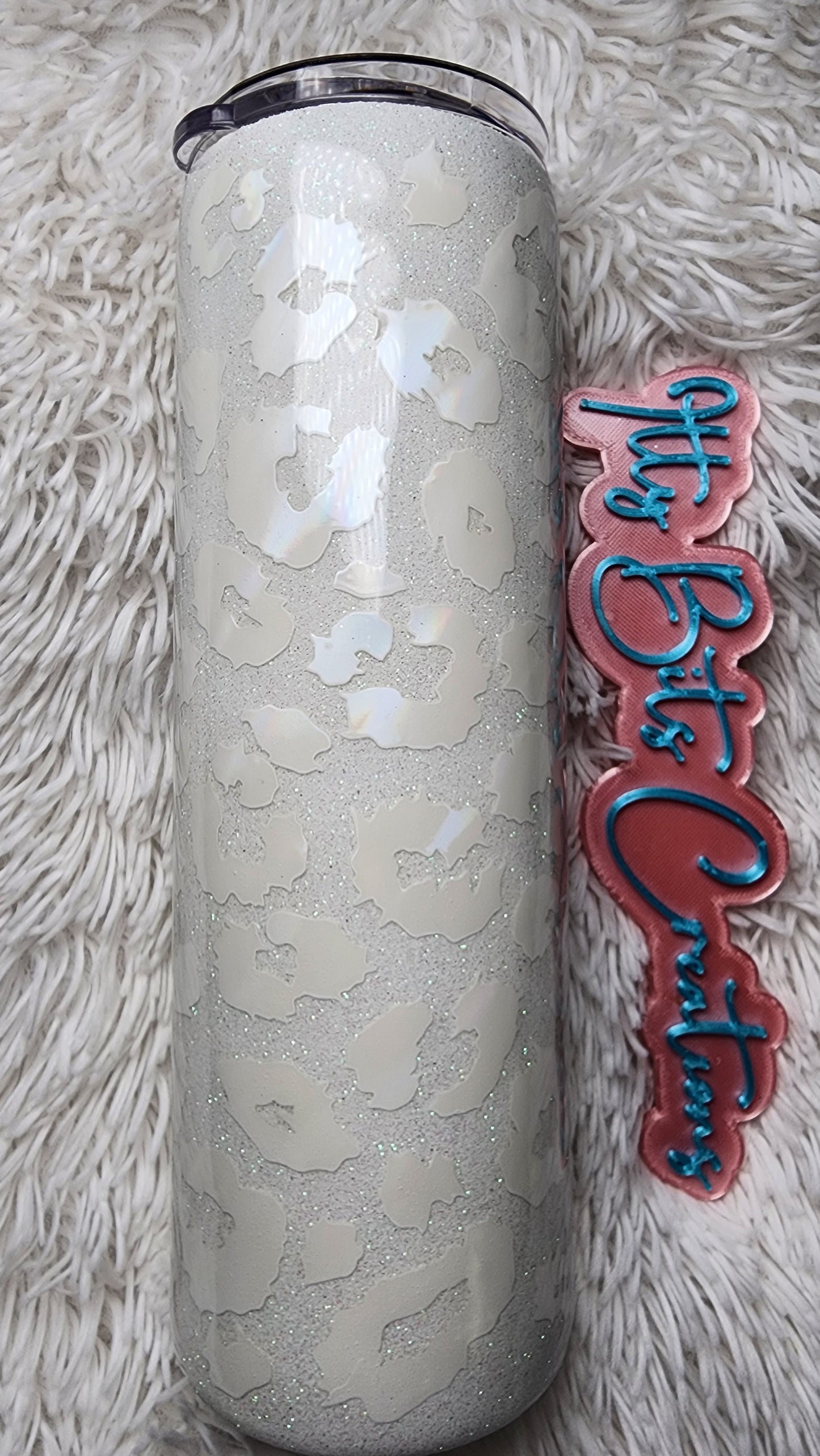 30 oz White Leopard