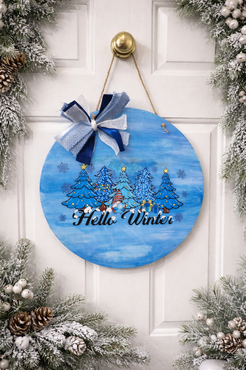 Hello Winter Door Hanger