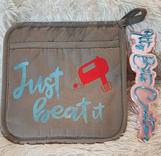 Just Beat It potholder