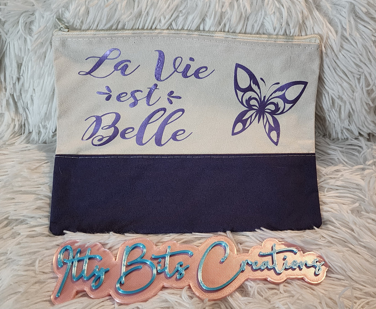 La Vie est Belle makeup bag
