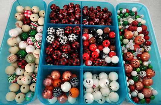 100's Christmas & Halloween Beads