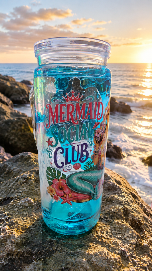 20 oz Mermaid Club Handle