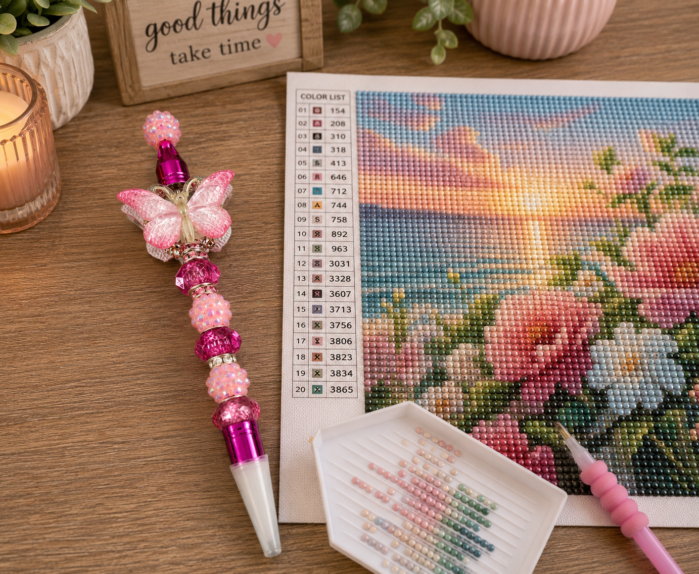 Pink Butterfly art tool