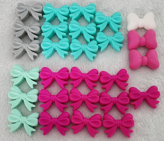 27 Silicone Bow Beads