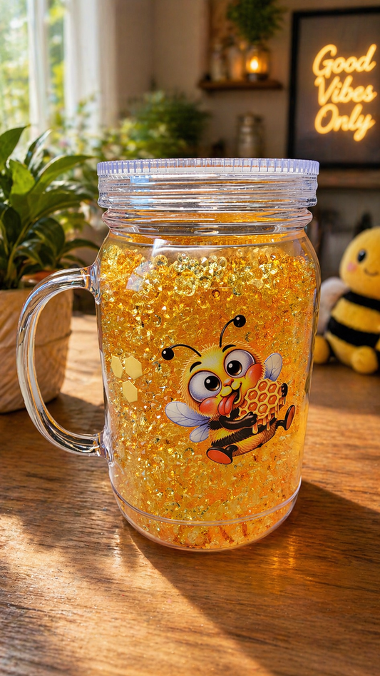 24 oz Silly Bees snowglobe